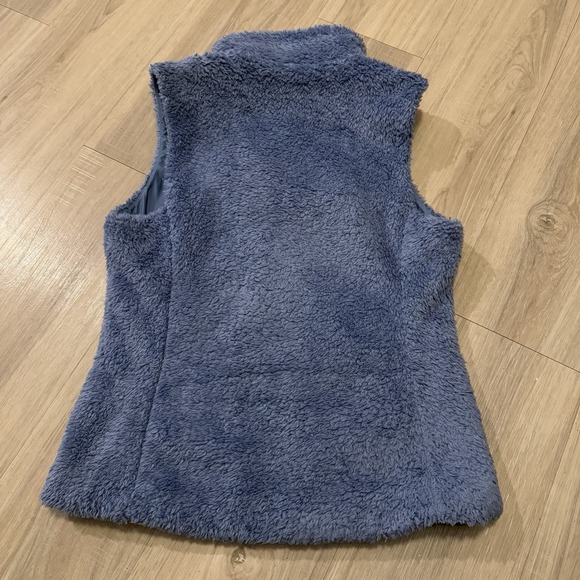 Patagonia Vest Jacket Adult M Blue Fuzzy Fleece Los Gatos Outdoors Logo Womens - Picture 3 of 5